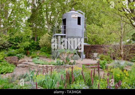 The Resilience Garden at the 2019 rhs chelsea flower show in london england Stock Photo