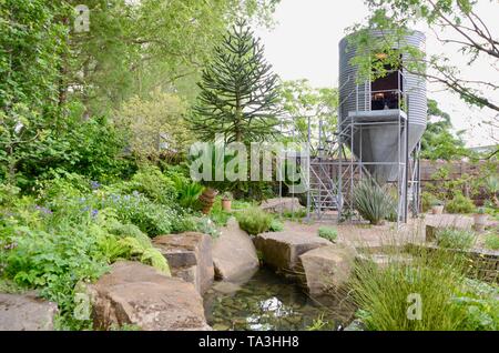 The Resilience Garden at the 2019 rhs chelsea flower show in london england Stock Photo