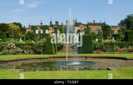 Renishaw Hall and Garden Stock Photo