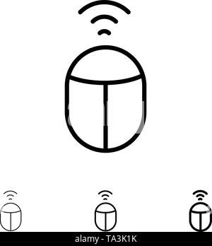 thin line click computer mouse icon Stock Vector Image & Art - Alamy