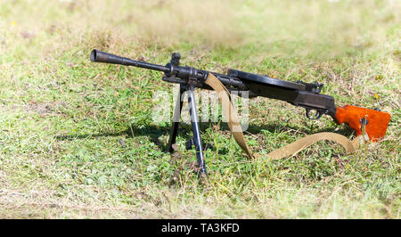 Soviet light machine gun Stock Photo