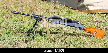 Soviet light machine gun (Degtyarev) (DP 27) (Model 1940) Stock Photo