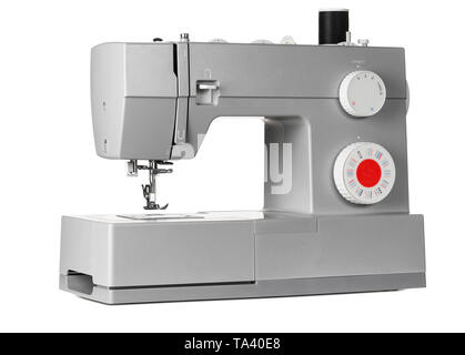 Modern electric sewing machine Stock Photo