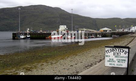 Rough scottish landscape in severe weather conditions Stock Photo