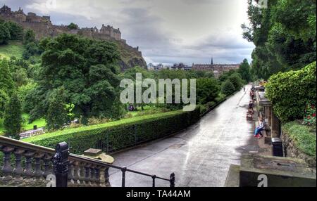 Rough scottish landscape in severe weather conditions Stock Photo