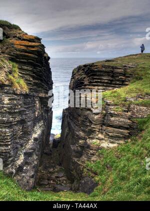 Rough scottish landscape in severe weather conditions Stock Photo