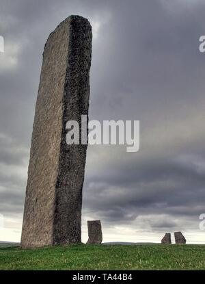 Rough scottish landscape in severe weather conditions Stock Photo