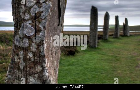 Rough scottish landscape in severe weather conditions Stock Photo