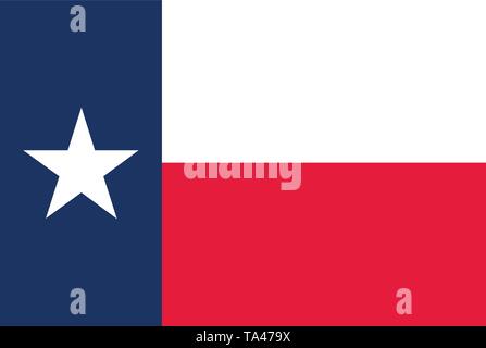 Texas state flag. Vector illustration Stock Vector