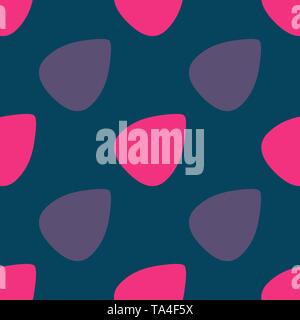 Color seamless pattern with guitar picks. Vector illustration Stock Vector