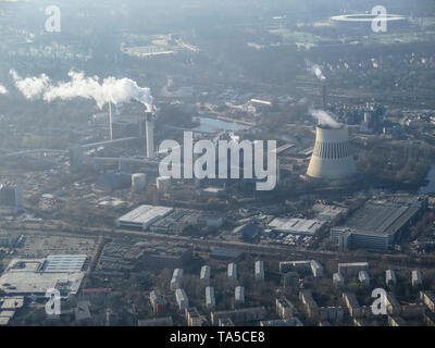 Power station Reuter, freedom, life of rest, Spandau, Berlin, Germany, Kraftwerk Reuter, Freiheit, Ruhleben, Deutschland Stock Photo