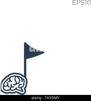brain music note logo icon or symbol vector isolated - vector Stock Vector