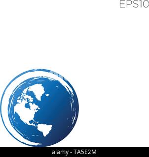 globe logo vector icon download editable Stock Vector