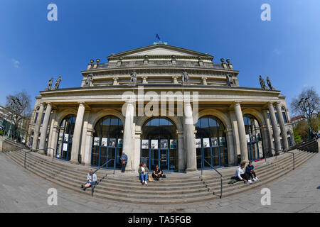 State opera, opera place, Hannover, Lower Saxony, Germany, Staatsoper, Opernplatz, Niedersachsen, Deutschland Stock Photo