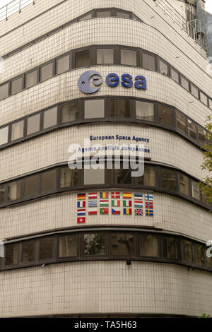 France, Paris, 2019 - 04 The European Space Agency  an intergovernmental organization of 22 member states dedicated to the exploration of space. Stock Photo