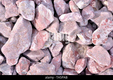 Decorative marble chips close-up macro photo of a stone designer background Stock Photo