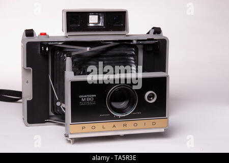 Polaroid M80 Countdown Automatic Land Camera Stock Photo