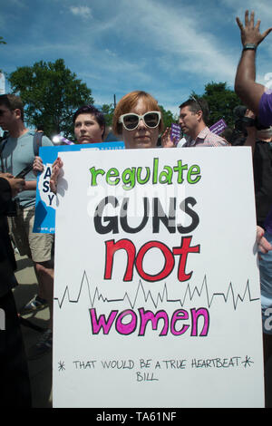 WASHINGTON DC , MAY 21:  Pro-choice supporters gather at the Supreme Court in Washington DC to show support for Roe V Wade which allows women to have legal abortions in the wake of anti-abortion laws which have been enacted in several states across the country.  Democratic hopeful, Pete Buttigier made an appearance at the rally.  May 21. 2019. Credit: Patsy Lynch/MediaPunch Stock Photo
