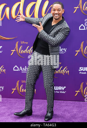 Hollywood, United States. 21st May, 2019. HOLLYWOOD, LOS ANGELES, CALIFORNIA, USA - MAY 21: Actor Will Smith arrives at the World Premiere Of Disney's 'Aladdin' held at the El Capitan Theatre on May 21, 2019 in Hollywood, Los Angeles, California, United States. (Photo by Xavier Collin/Image Press Agency) Credit: Image Press Agency/Alamy Live News Stock Photo