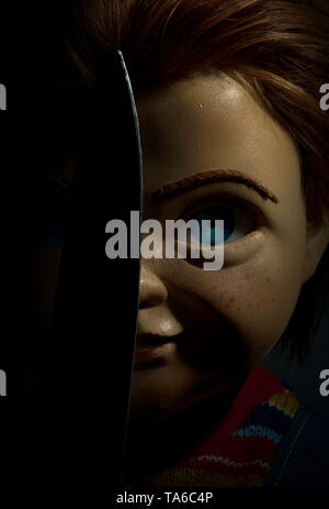 RELEASE DATE: June 21, 2019 TITLE: Child's Play STUDIO: MGM DIRECTOR: Lars Klevberg PLOT: A mother gives her son a toy doll for his birthday, unaware of its more sinister nature. STARRING: Mark Hamill as Chucky (voice) poster art. (Credit Image: © MGM/Entertainment Pictures) Stock Photo
