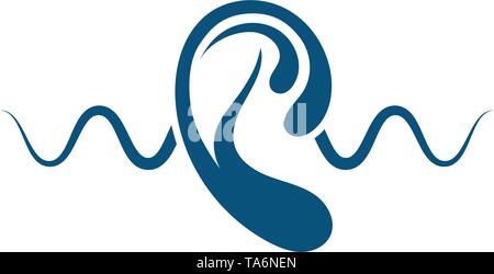 Hearing Logo Template vector icon design Stock Vector