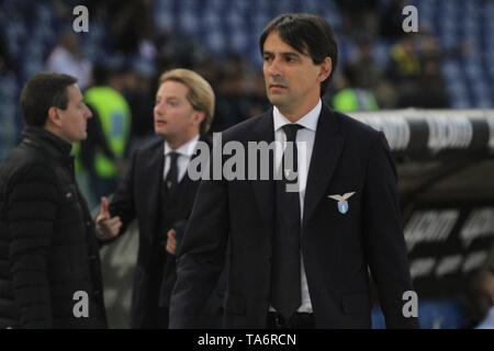 Rome, Italy. 20th May, 2019. At Stadio Olimpico of Rome, Lazio and Bologna draw 3-3 for the 37th match of Italian Serie A. Credit: Paolo Pizzi/Pacific Press/Alamy Live News Stock Photo