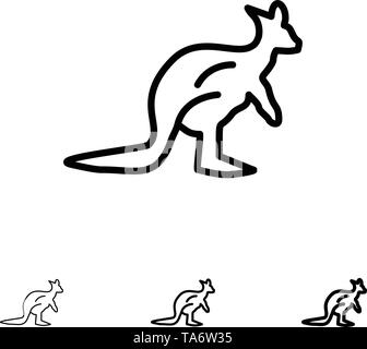 Animal Australia Australian Indigenous Kangaroo Travel Icons Flat and Line  Filled Icon Set Vector B 13252837 Vector Art at Vecteezy