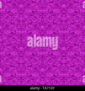 Abstract polygonal seamless purple floral triangle pattern background Stock Vector