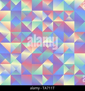 Geometric minimal dynamic gradient mosaic triangle background design Stock Vector