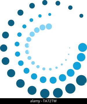 halftone circle dots vector illustration design Stock Vector