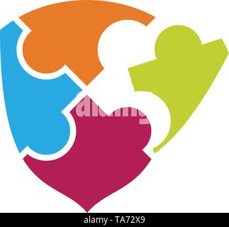Community shield vector illustration design Stock Vector