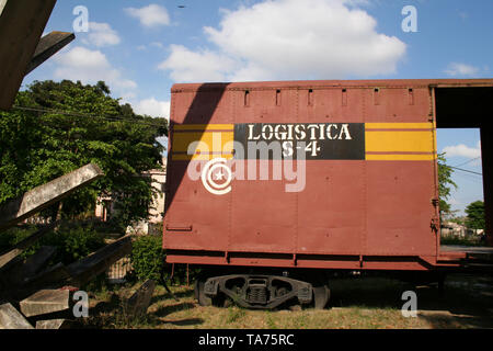 Santa Clara, Cuba - March 29, 2006: The Tren Blindado (Spanish for armoured train) is a national monument, memorial, and museum of the Cuban Revolutio Stock Photo