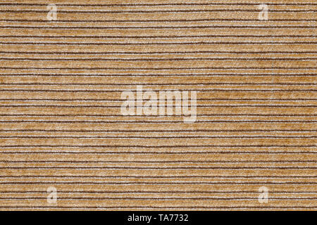 Seamless texture of horisontal orange stripped polyester upholstery. Stock Photo