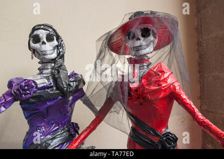 Day of the Dead La Catrina Figures Mexico City Stock Photo