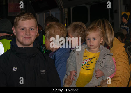 Children In Need Rickshaw Comes to Ashford Stock Photo