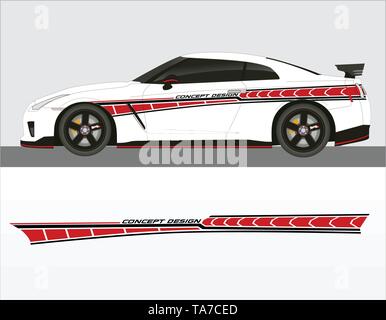 Sticker tuning coupe car isolated