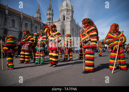 Lisbon, Portugal. 18 May 2019. Iberic costumes International Festival 2019 in Belem in Lisbon. Stock Photo