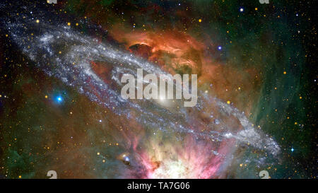 Nebula night sky. Elements of this image furnished by NASA. Stock Photo
