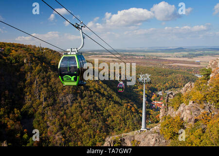 Bode Valley Gondola Lift. Thale, Sachsen-Anhalt, Germany Stock Photo