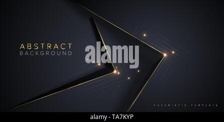 Dark Abstract Background in Vector Stock Vector