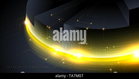 Dark Abstract Background in Vector Stock Vector