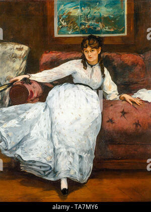 Portrait of Berthe Morisot (1841-1895) by Édouard Manet, c