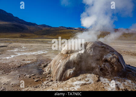 Active Geyser detailed view in El Tatio, Atacama Stock Photo