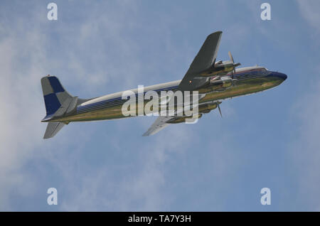 Douglas DC-6B Red Bull Stock Photo