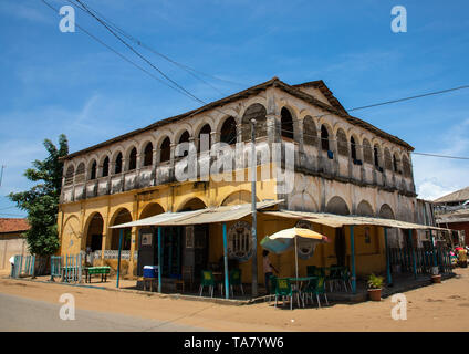 Maison Varlet old french colonial house, Sud-Comoé, Grand-Bassam, Ivory Coast Stock Photo