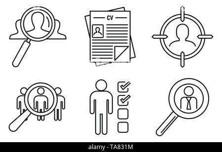 Skill & Talent Icons Black & White Flat Design Set Big Stock Vector ...