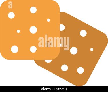 Salty Cookies Food Isolated Cartoon Stock Vector Image Art Alamy