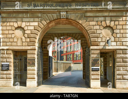 london hospital entrance st city bartholomew edward king street alamy gateway into old bartholomews