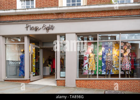 Phase Eight shop front, a British womenswear designer clothing store, on the high street in Guildford town centre, Surrey, UK Stock Photo