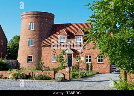 Marcoli Mill, in the village of Reedness, East Yorkshire, England UK Stock Photo